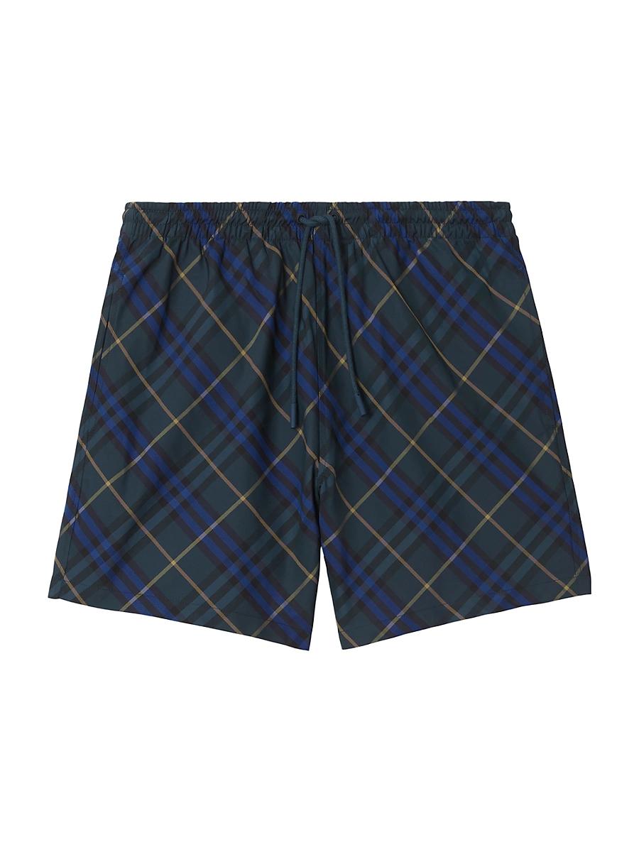 Mens Check Swim Shorts Product Image