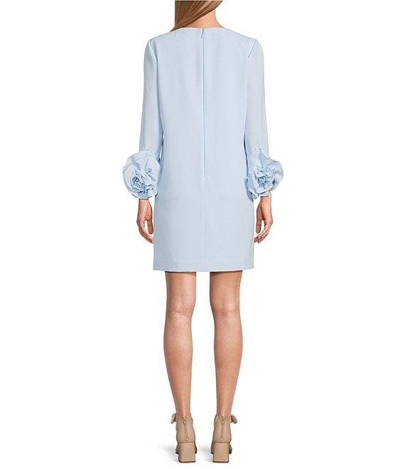 Preston & York Valentine Long Sleeve Ruffle Crepe Dress Product Image