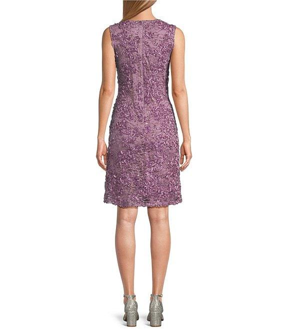 R & M Richards 3/4 Sleeve Beaded Crew Neck Lace 2-Piece Jacket Dress Product Image