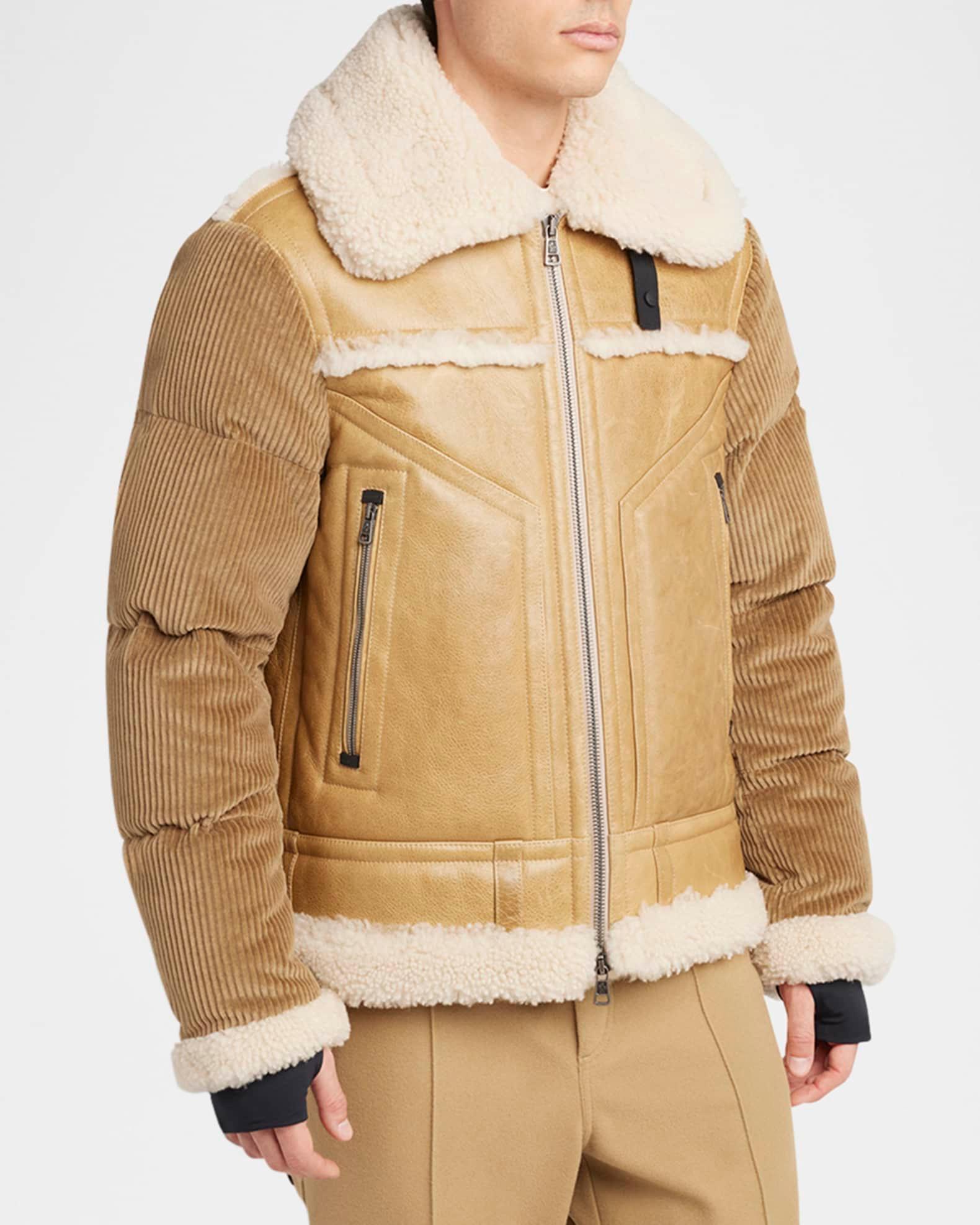 Men's Argens Shearling Bomber Jacket Product Image