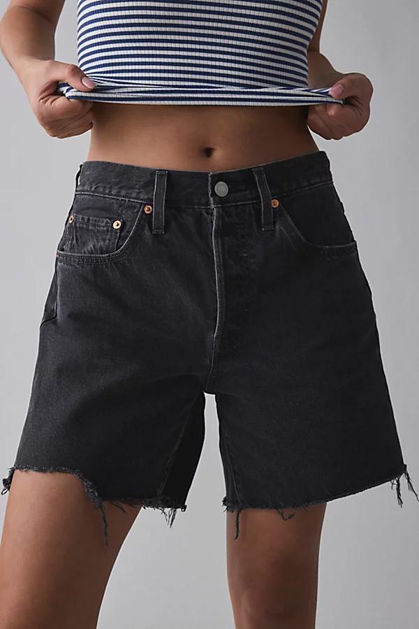Levis 501 Mid Thigh Denim Shorts Product Image
