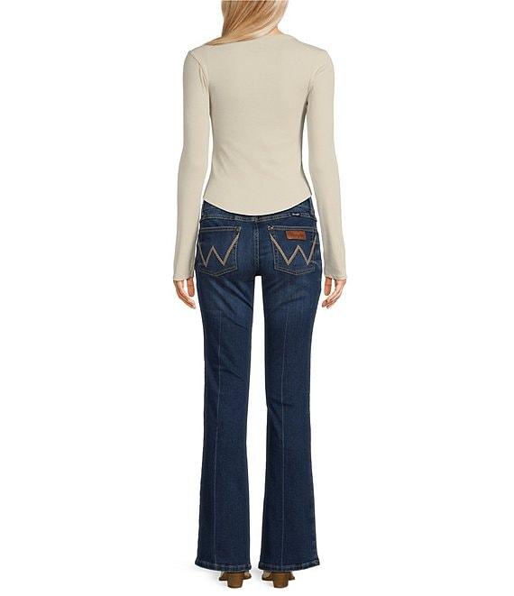 Wrangler® Mid Rise Bootcut Dark Jeans Product Image