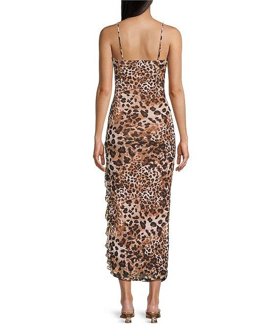 I.N. San Francisco Leopard Print Slip Dress Product Image