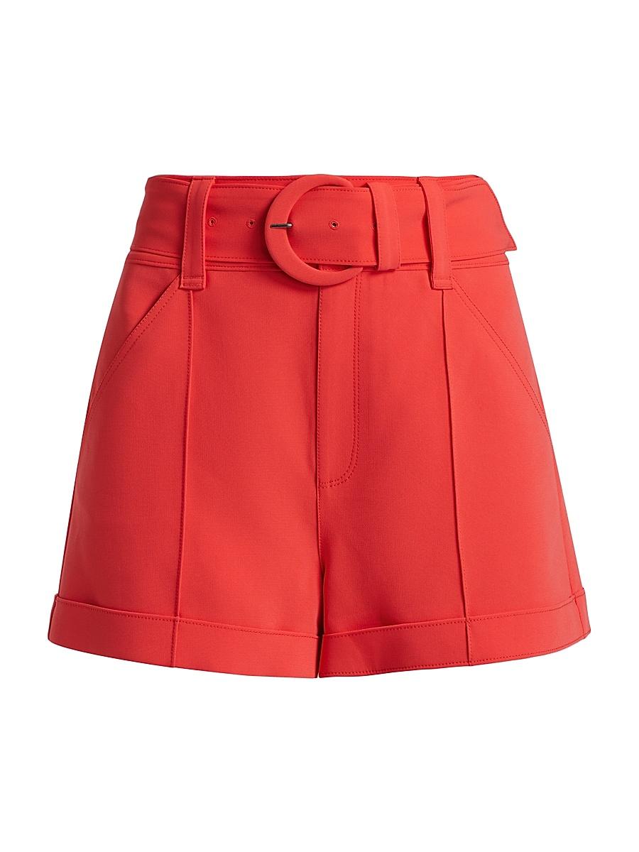 Womens Aldi Belted High-Waisted Shorts Product Image