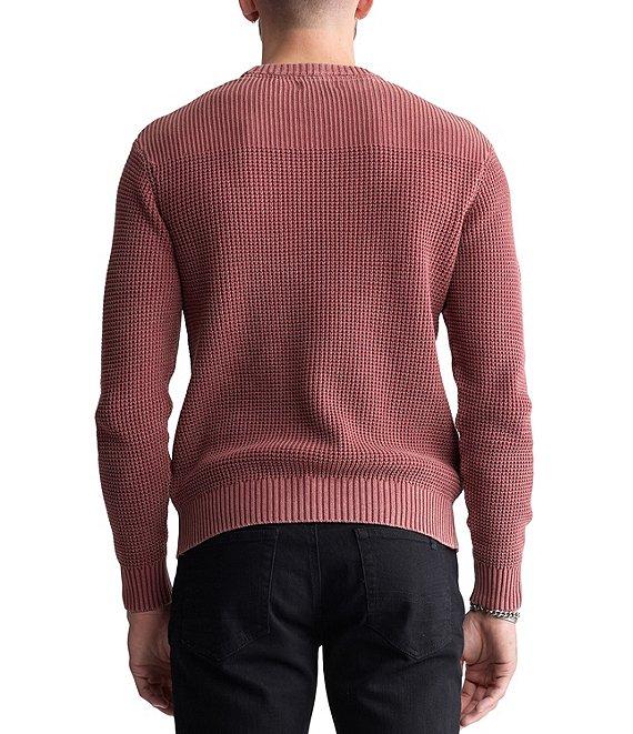 Buffalo David Bitton Long Sleeve Washy Textured Knit Sweater Product Image