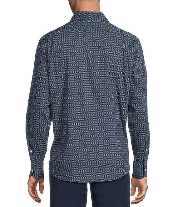 Cremieux Blue Label Performance Stretch Geo Print Twill Long Sleeve Woven Shirt Product Image
