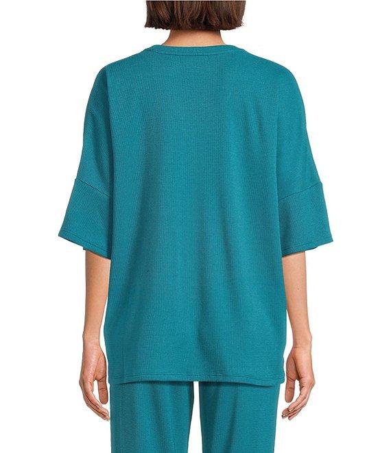N by Natori Tranquility Short Sleeve V-Neck Coordinating Lounge Top Product Image