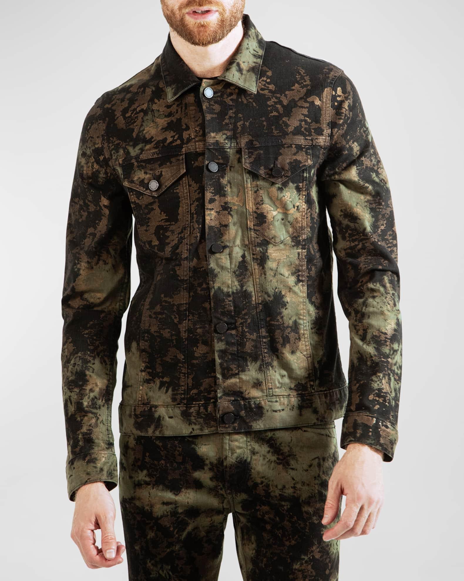 Men's Tie-Dye Trucker Jacket Product Image