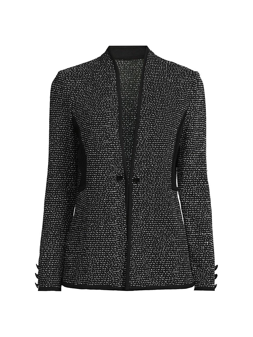 Womens Metallic Open-Neck Jacket Product Image