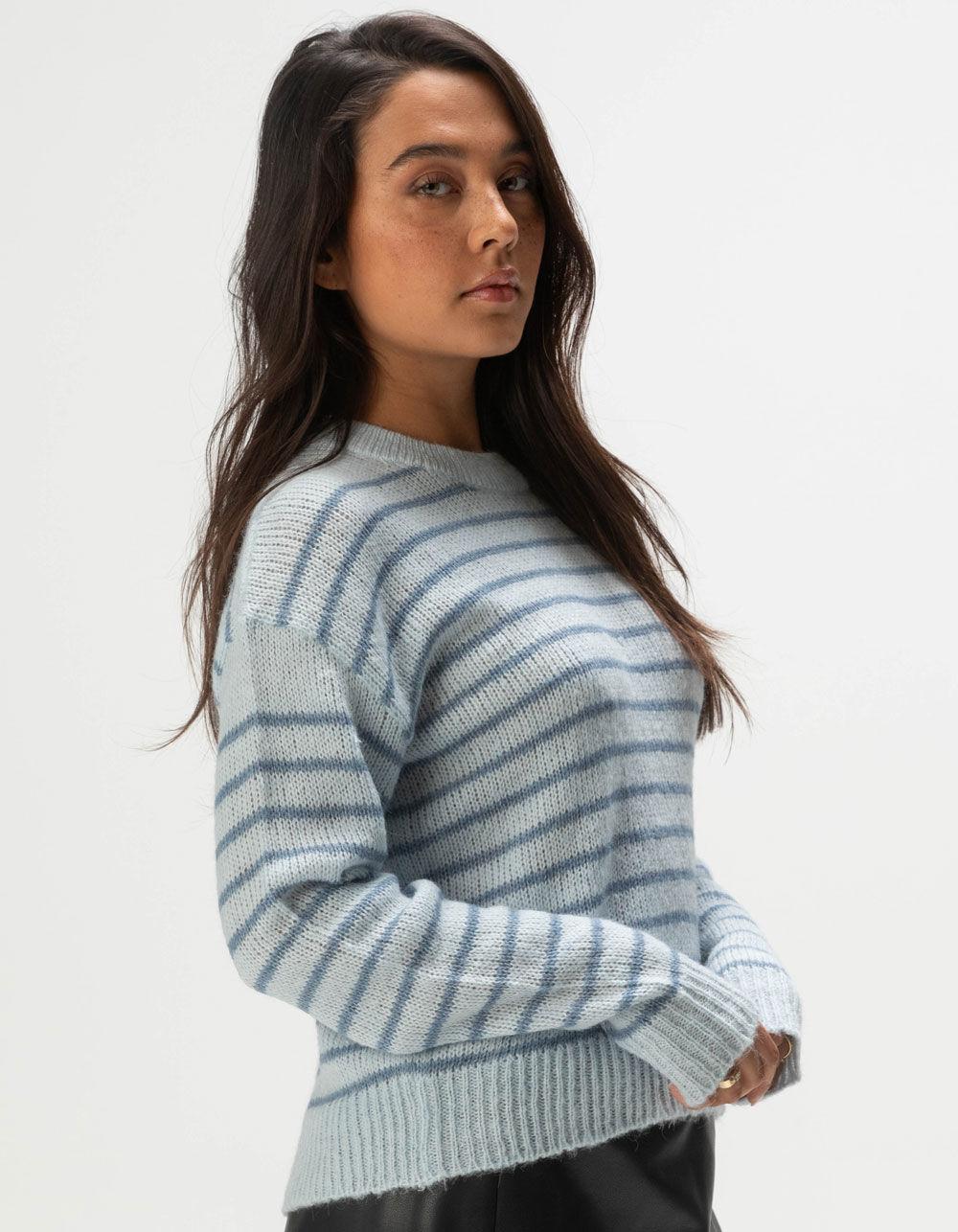 JJXX Penelope Striped Womens Sweater - BLUE Product Image