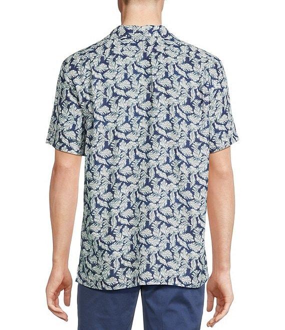 Cremieux Blue Label Leaf Print Short Sleeve Woven Camp Shirt Product Image