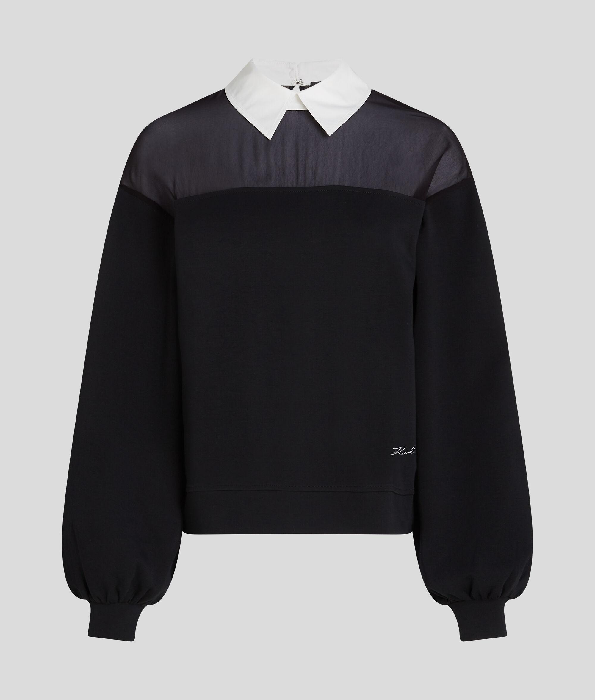 POPLIN COLLAR SWEATSHIRT Product Image