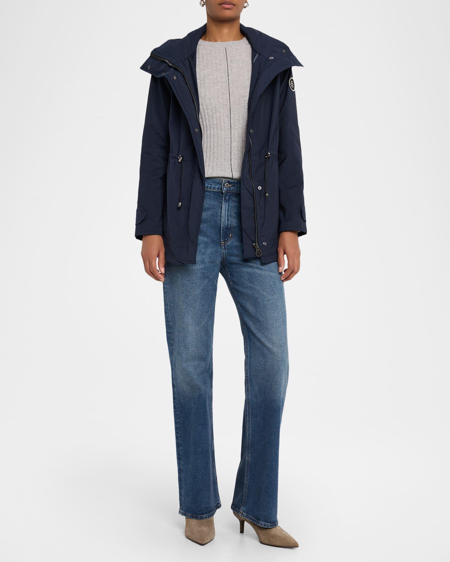 Lightweight Jacket With Concealed Hood Product Image