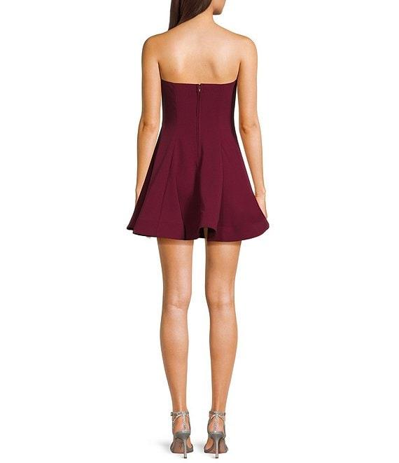 B. Darlin Strapless Fit & Flare Bow Trim Detail Dress Product Image