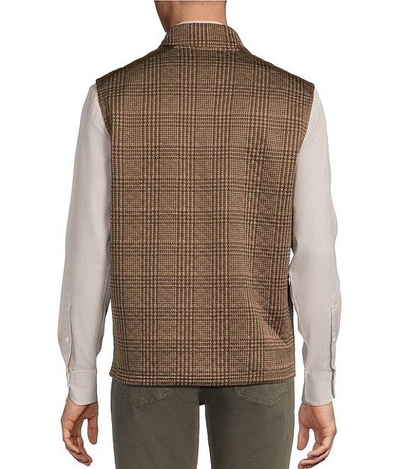 Cremieux Blue Label Quilted Sleeveless Patterned Full Zip Vest Product Image