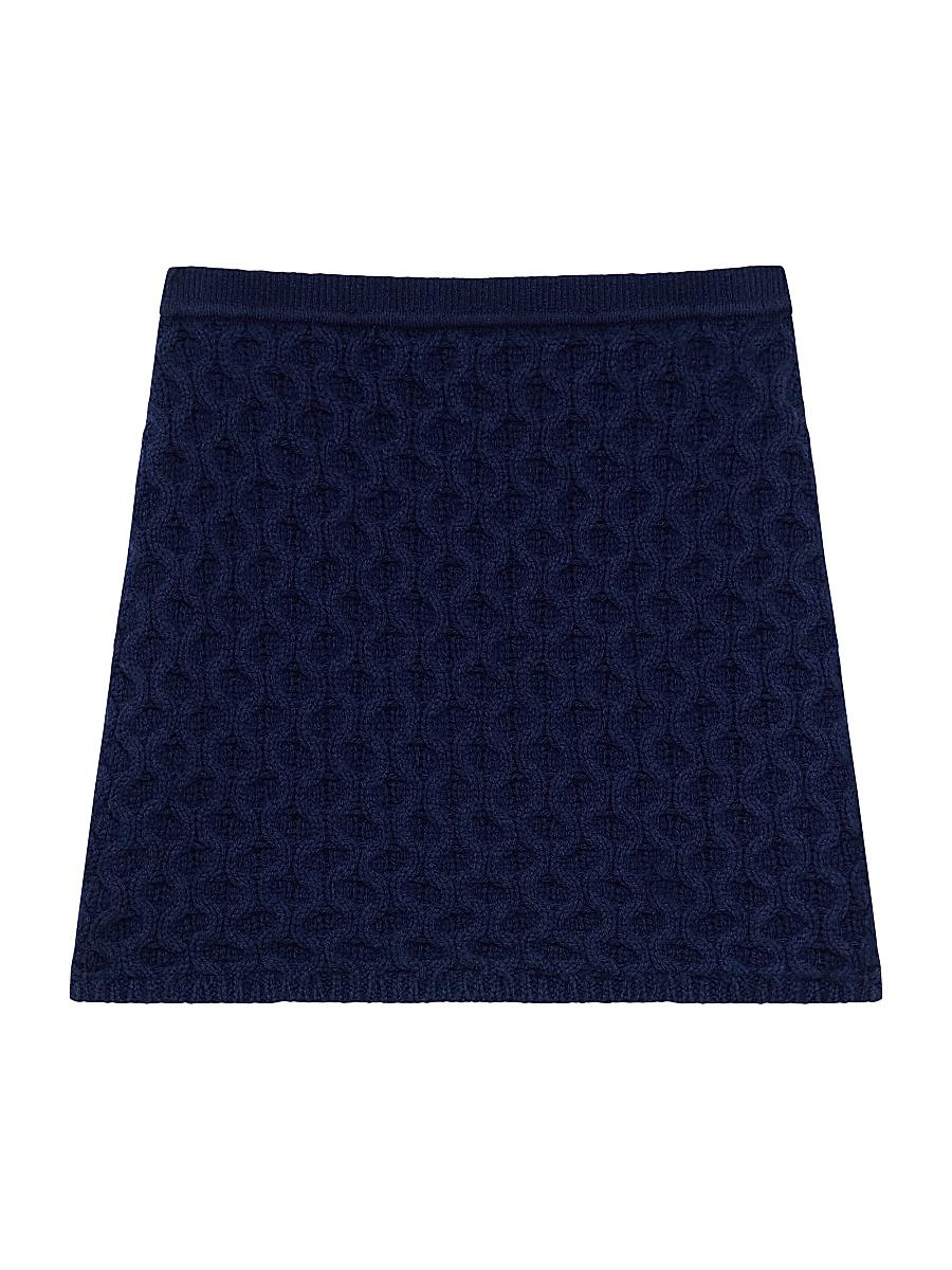 Womens Pleated Skirt in Wool Product Image