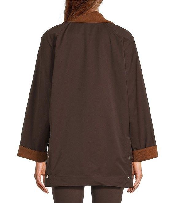 Antonio Melani Collared Long Sleeve Zip Front Chore Jacket Product Image