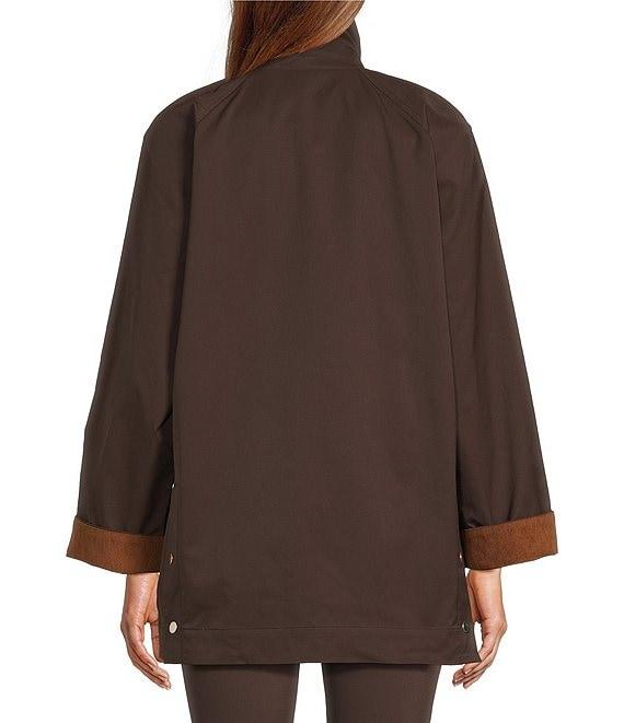 Antonio Melani Collared Long Sleeve Zip Front Chore Jacket Product Image