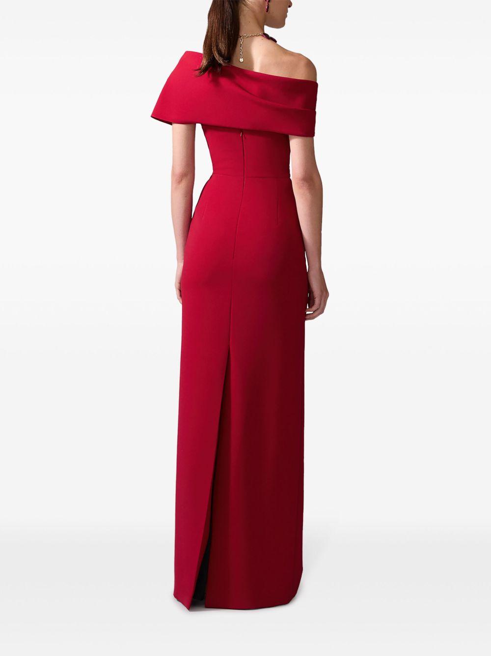 draped off-shoulder gown Product Image