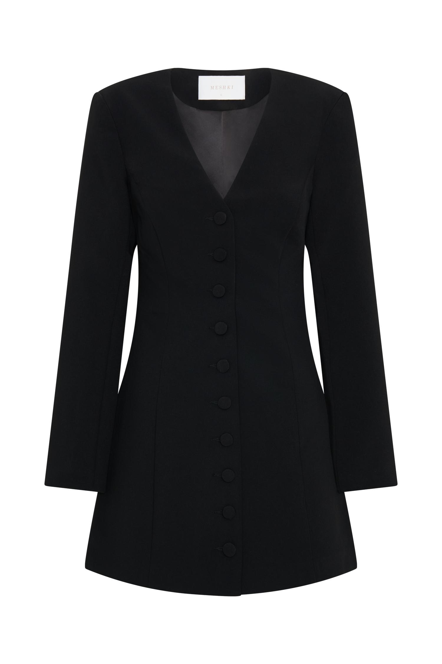 Hurley Long Sleeve Blazer Mini Dress - Black Product Image