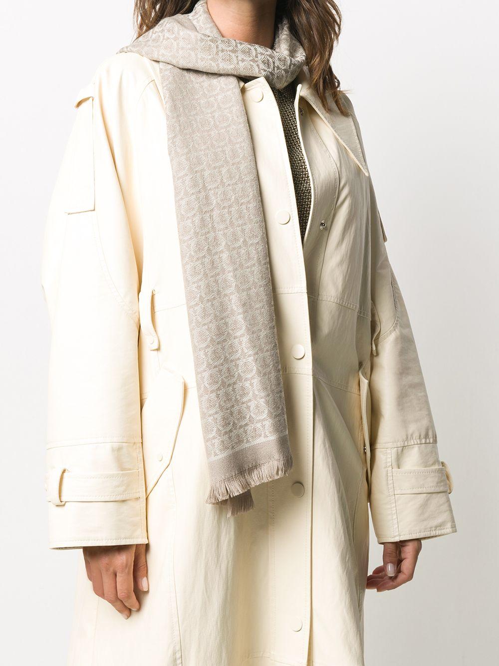 Gancini-pattern scarf Product Image