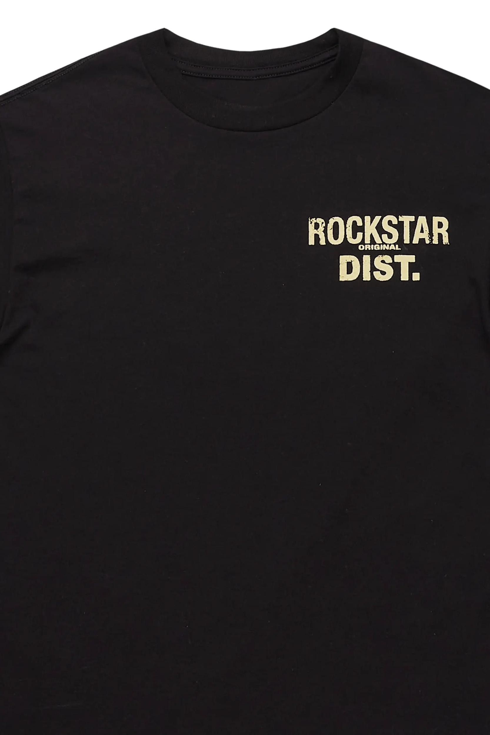 Dalasia Black/Beige Oversized Tee Female Product Image