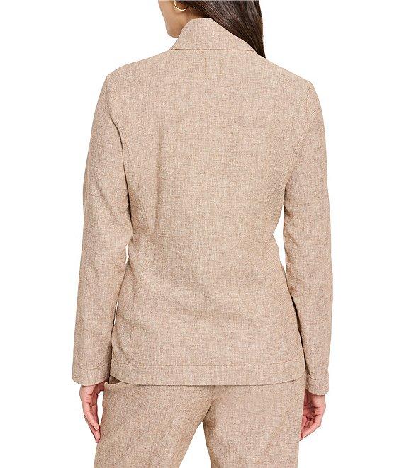NIC + ZOE Ava Linen Notch Collar Long Sleeve Blazer Product Image