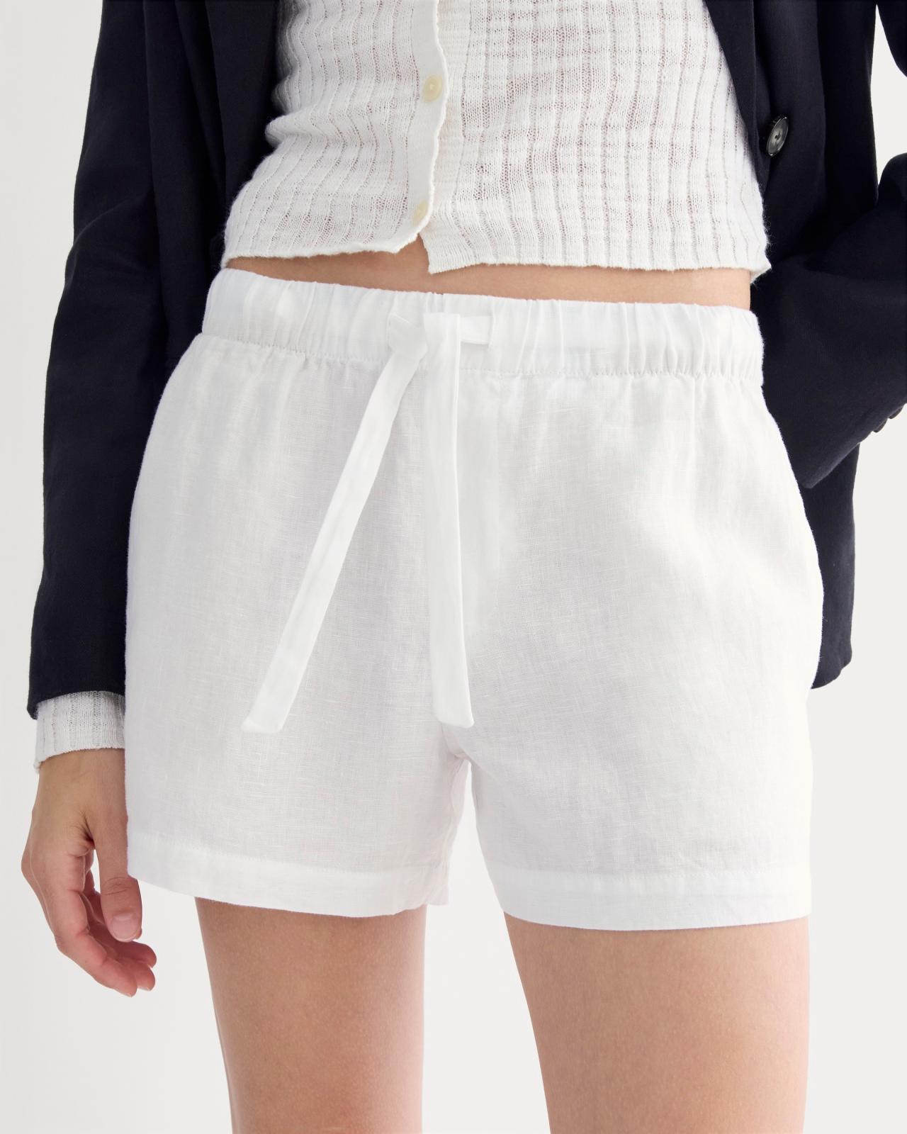 Womens Drawstring Boxer Short in Linen by Everlane Product Image