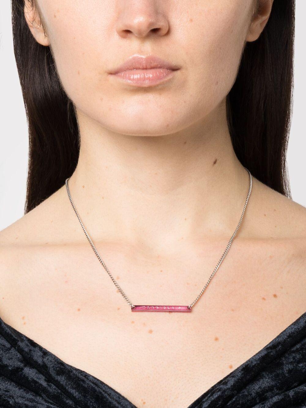 bar logo-engraved necklace Product Image