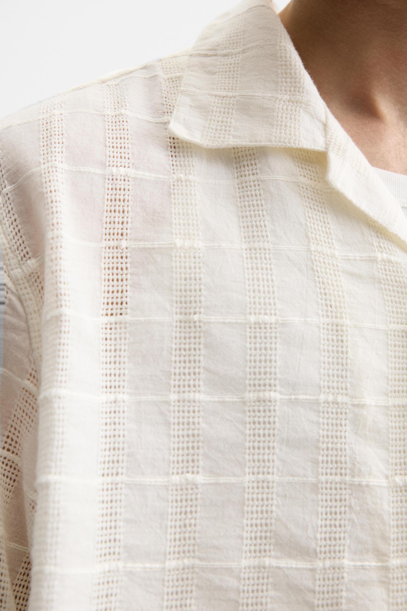 OPENWORK TEXTURED SHIRT Product Image