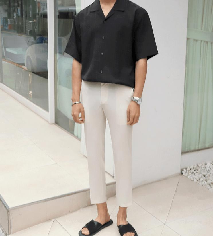 RT No. 1713 PLAID V-NECK SHIRT Product Image