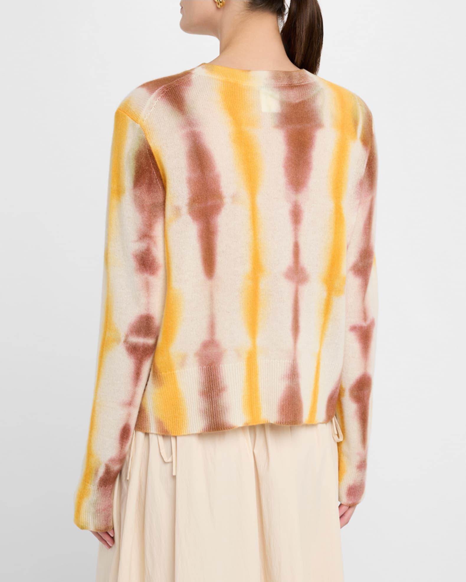 Tie-Dye Crewneck Cashmere Sweater Product Image