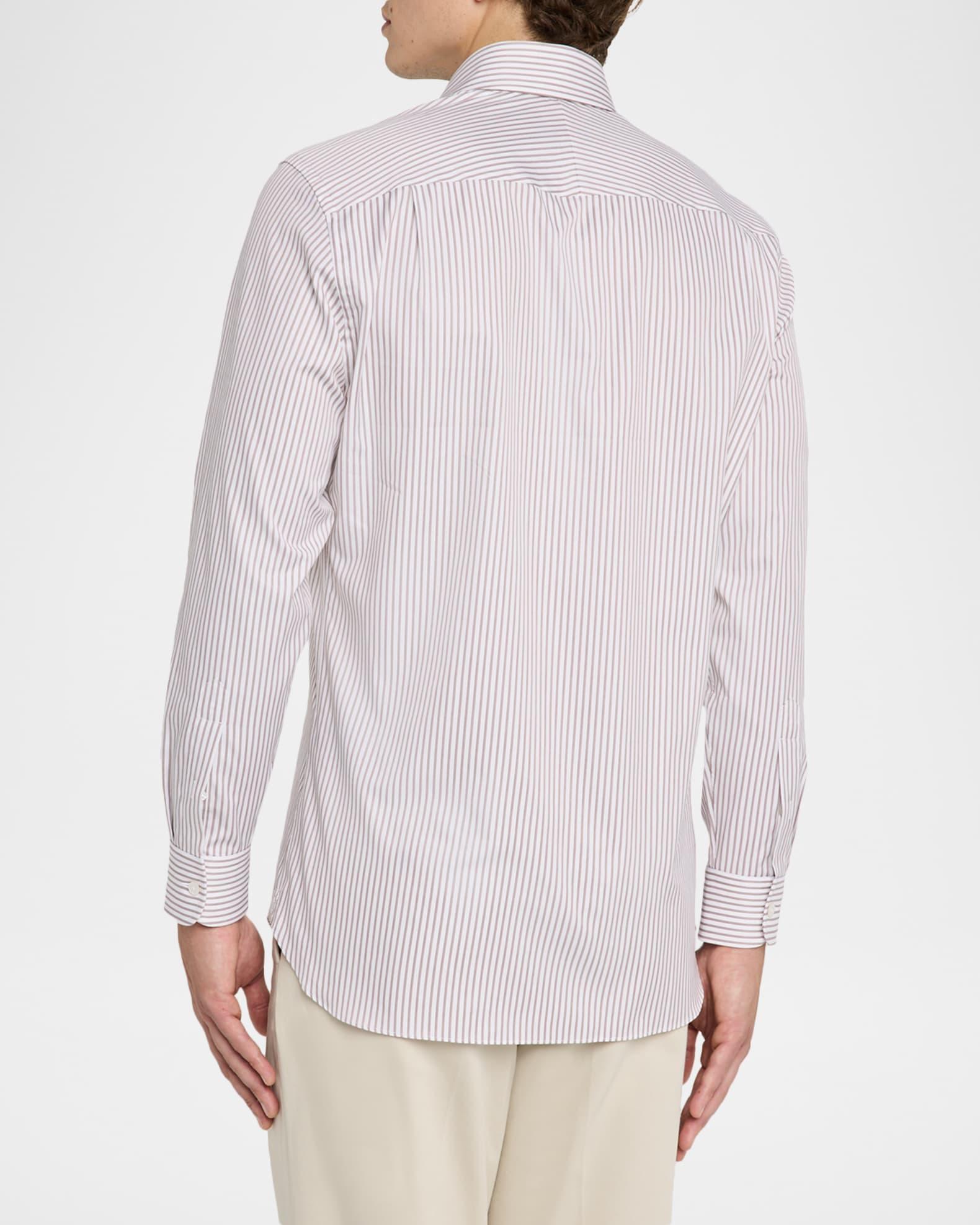 Men's Cotton Pinstripe Modern-Fit Sport Shirt Product Image