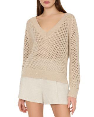 Sequin Mesh Sweater Product Image