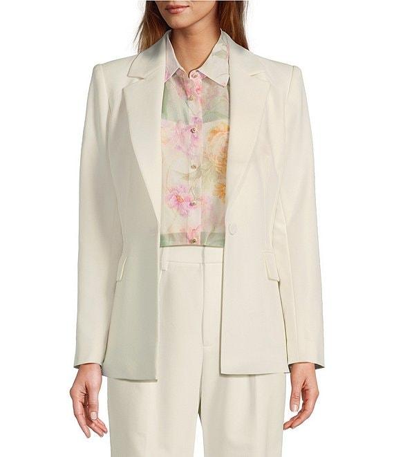 Antonio Melani Lindell Twill Notch Lapel Long Sleeve Blazer Product Image