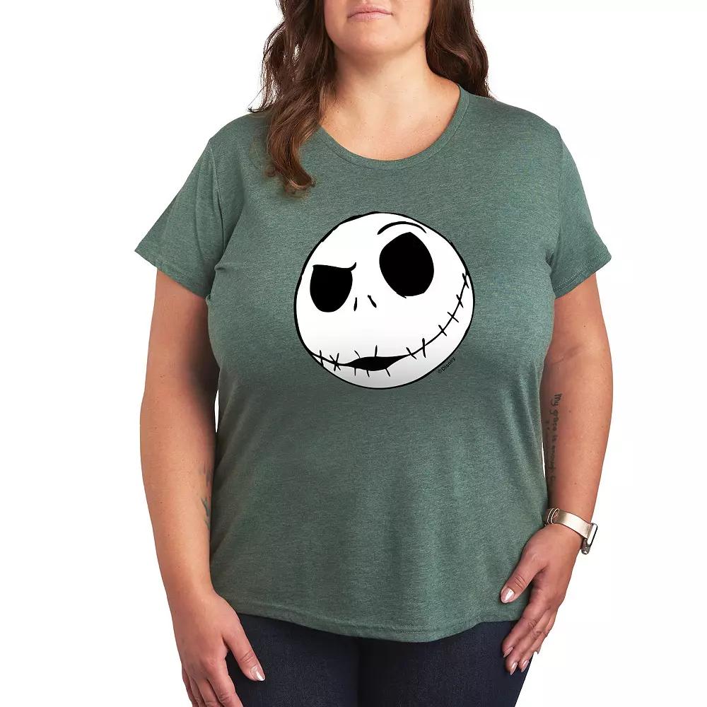 Disney's Nightmare Before Christmas Plus Jack Face Graphic Tee, Women's,  Product Image