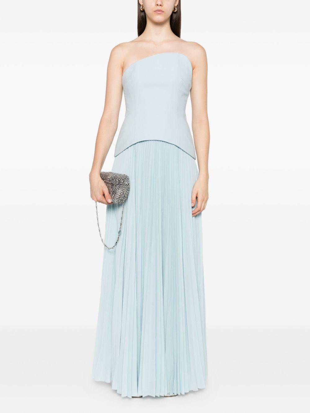 Britt strapless pleated dress Product Image