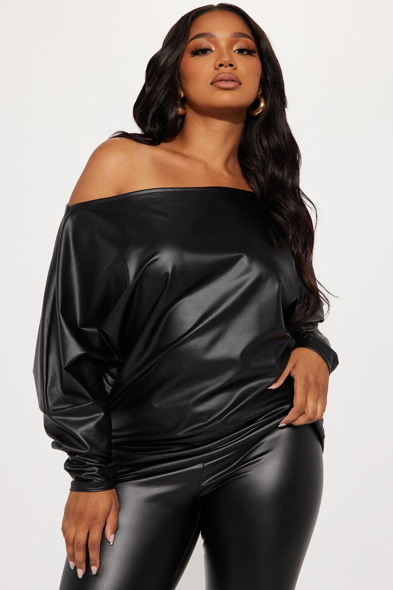 Jessica Off Shoulder Legging Set - Black Product Image