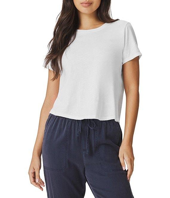 Splendid Louisa Knit Crew Neck Short Sleeve Shirt Product Image