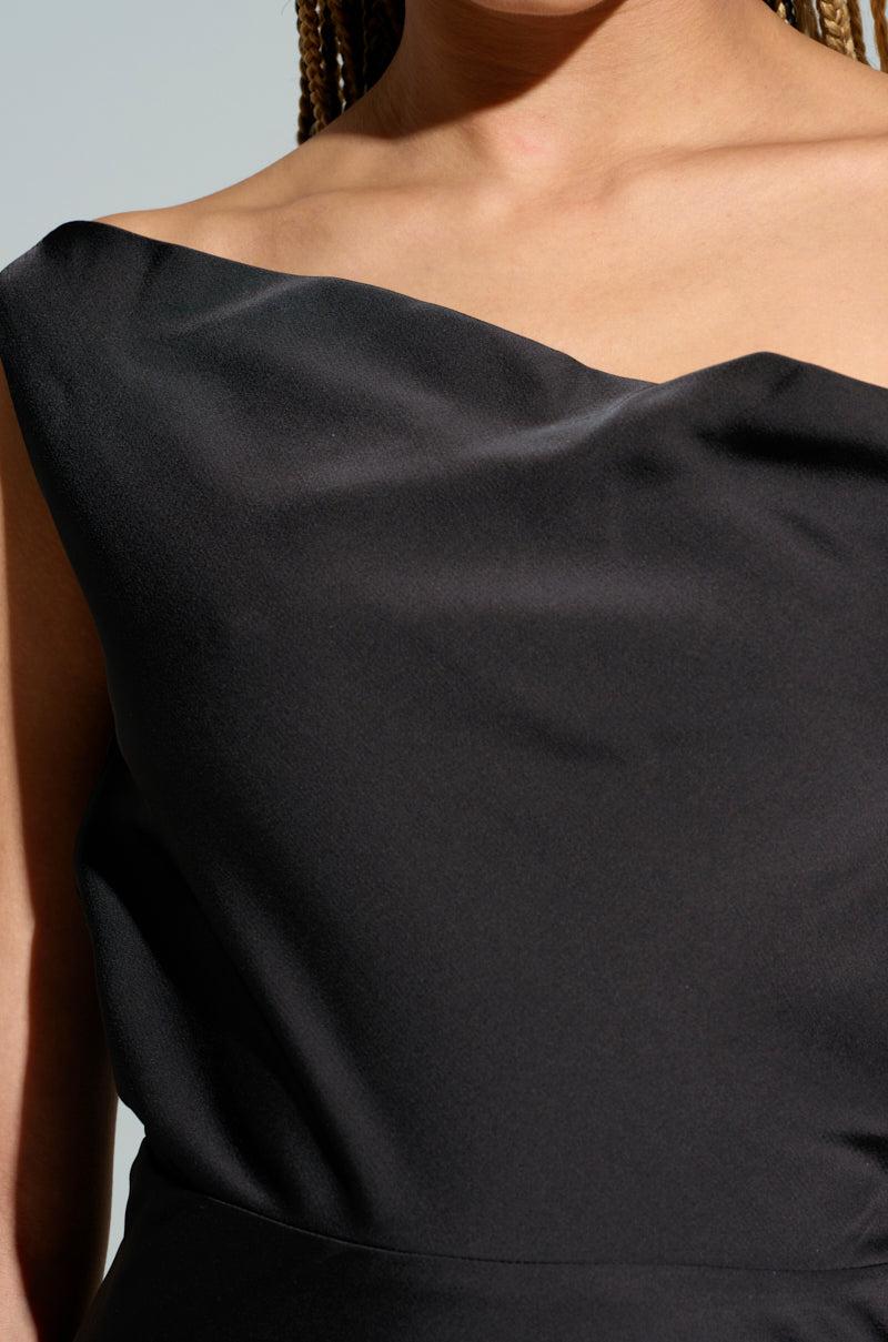 SIMPLY DIVINE SATIN MIDI DRESS Product Image