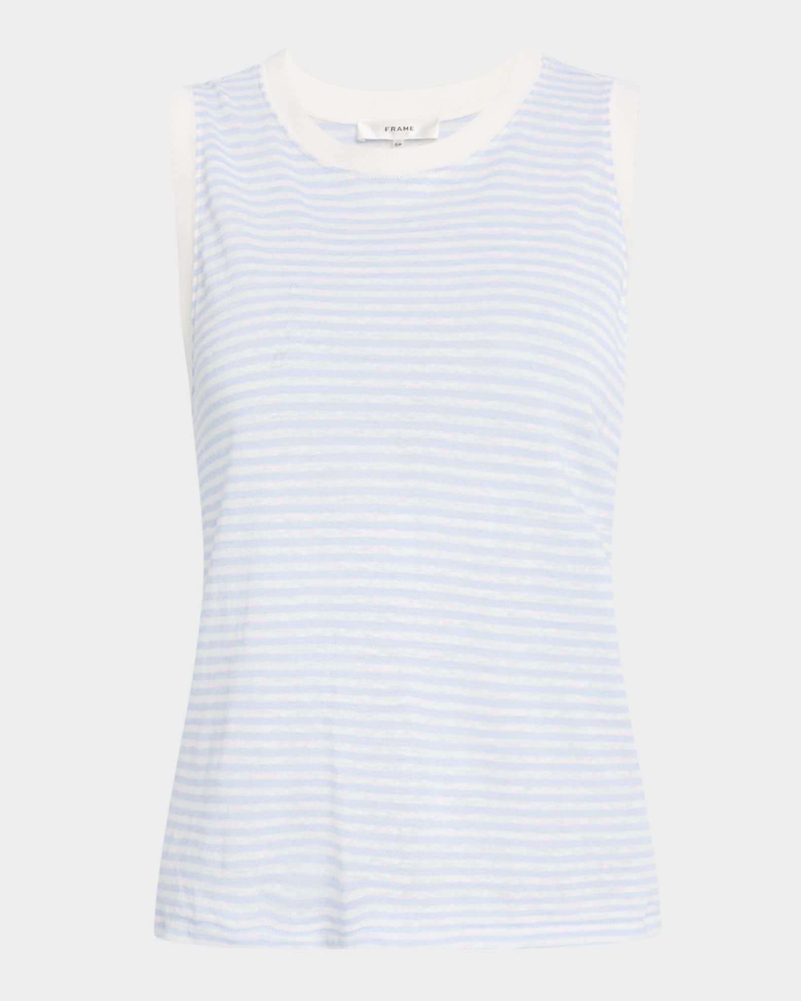 Stripe Crewneck Muscle Tee Product Image