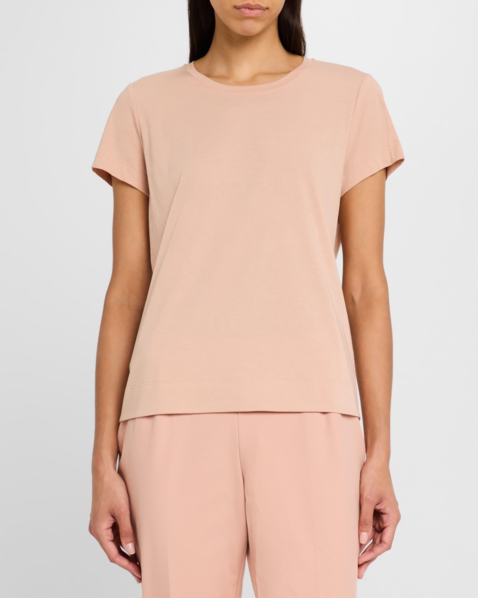 Modern Short-Sleeve Cotton Jersey Tee Product Image