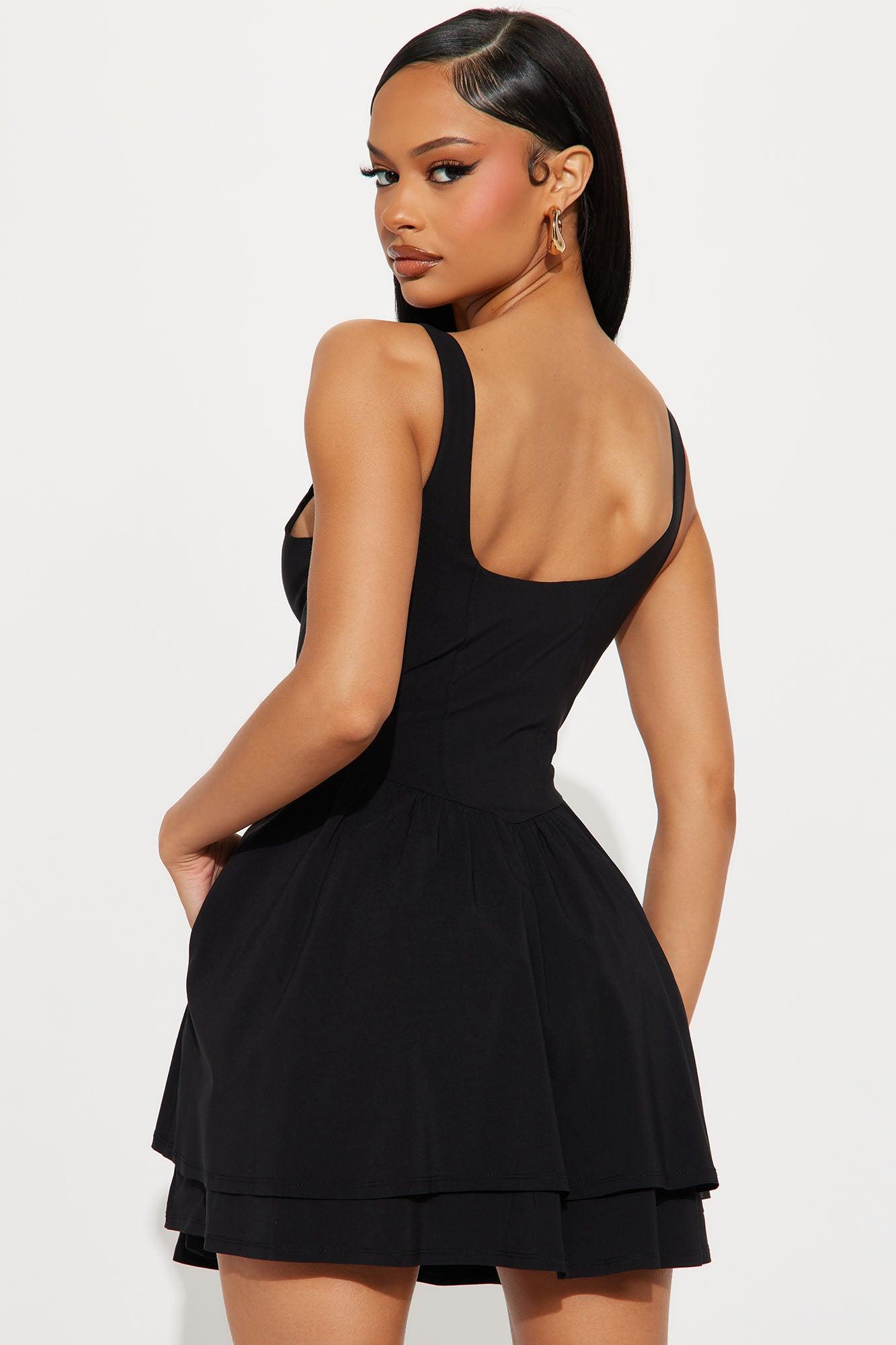 Bellamy Corset Mini Dress - Black Product Image