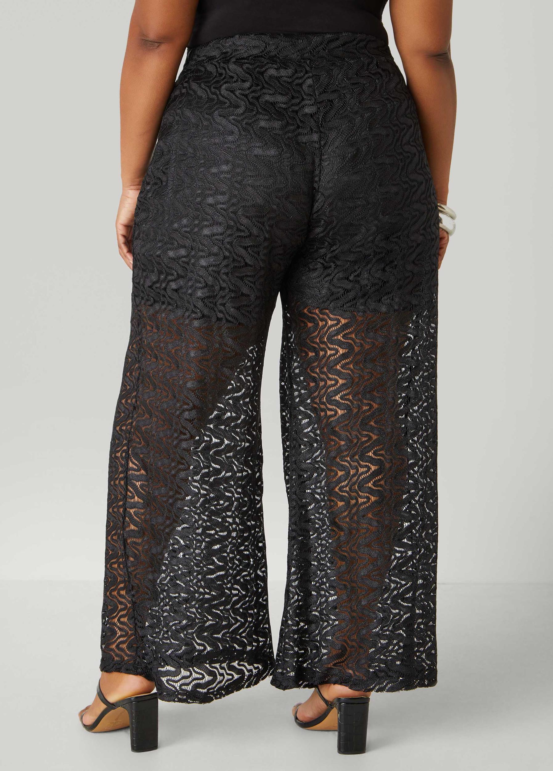 Wide Leg Lace Pants Product Image