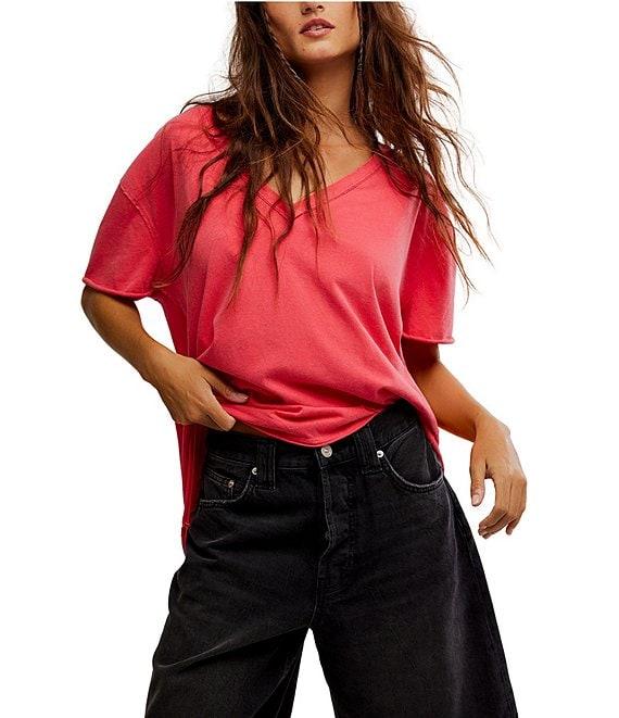 Free People Nina V-Neck Short Sleeve Tee Product Image