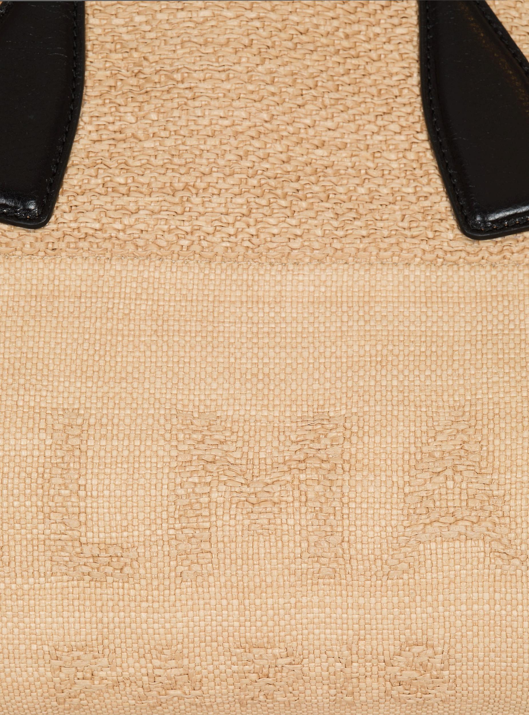 Track raffia tote bag Product Image