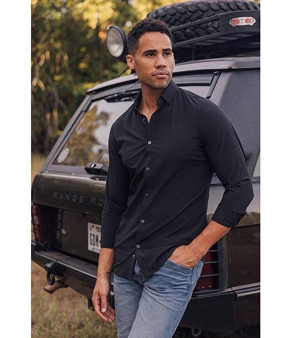 Mizzen+Main Leeward Solid Performance Stretch Long-Sleeve Woven Shirt Product Image