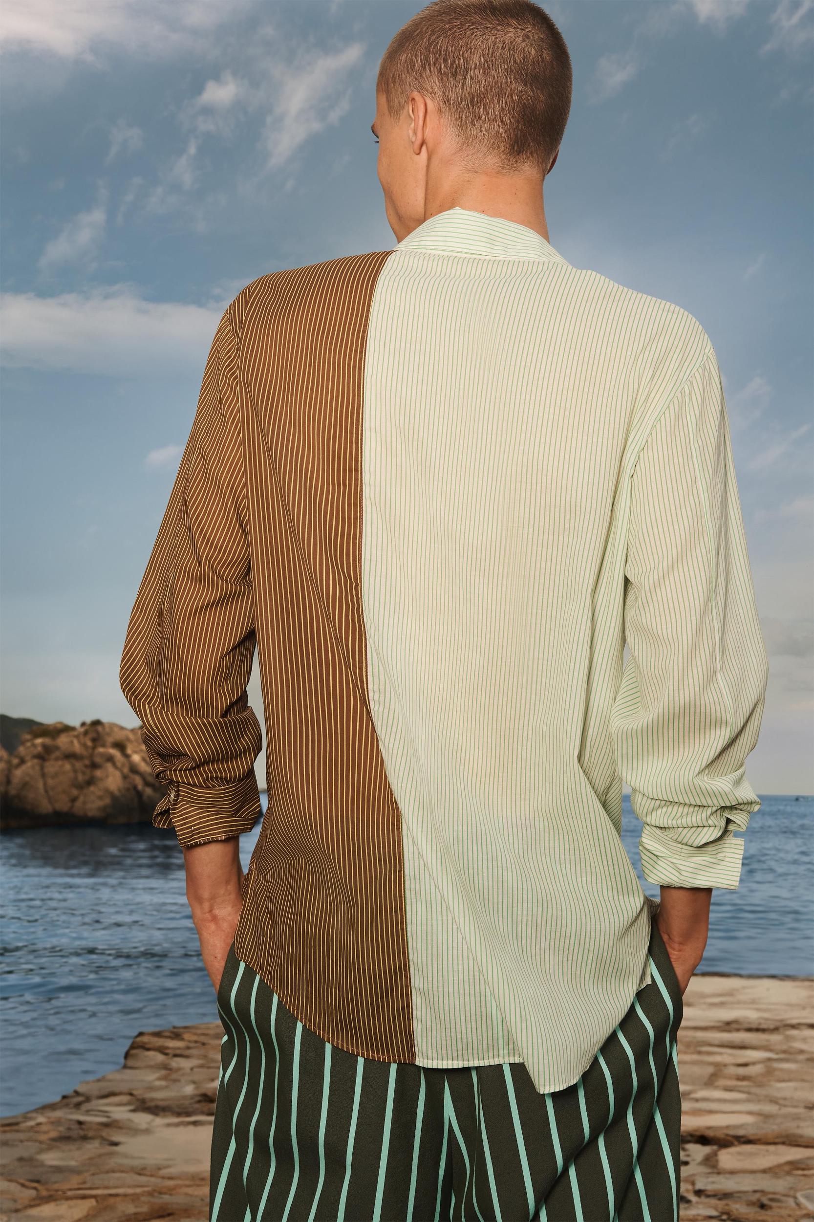 LIMITED EDITION STRIPED COLOR BLOCK SHIRT Product Image