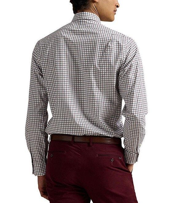 Polo Ralph Lauren Classic Fit Multi Color Plaid Long Sleeve Stretch Poplin Shirt Product Image