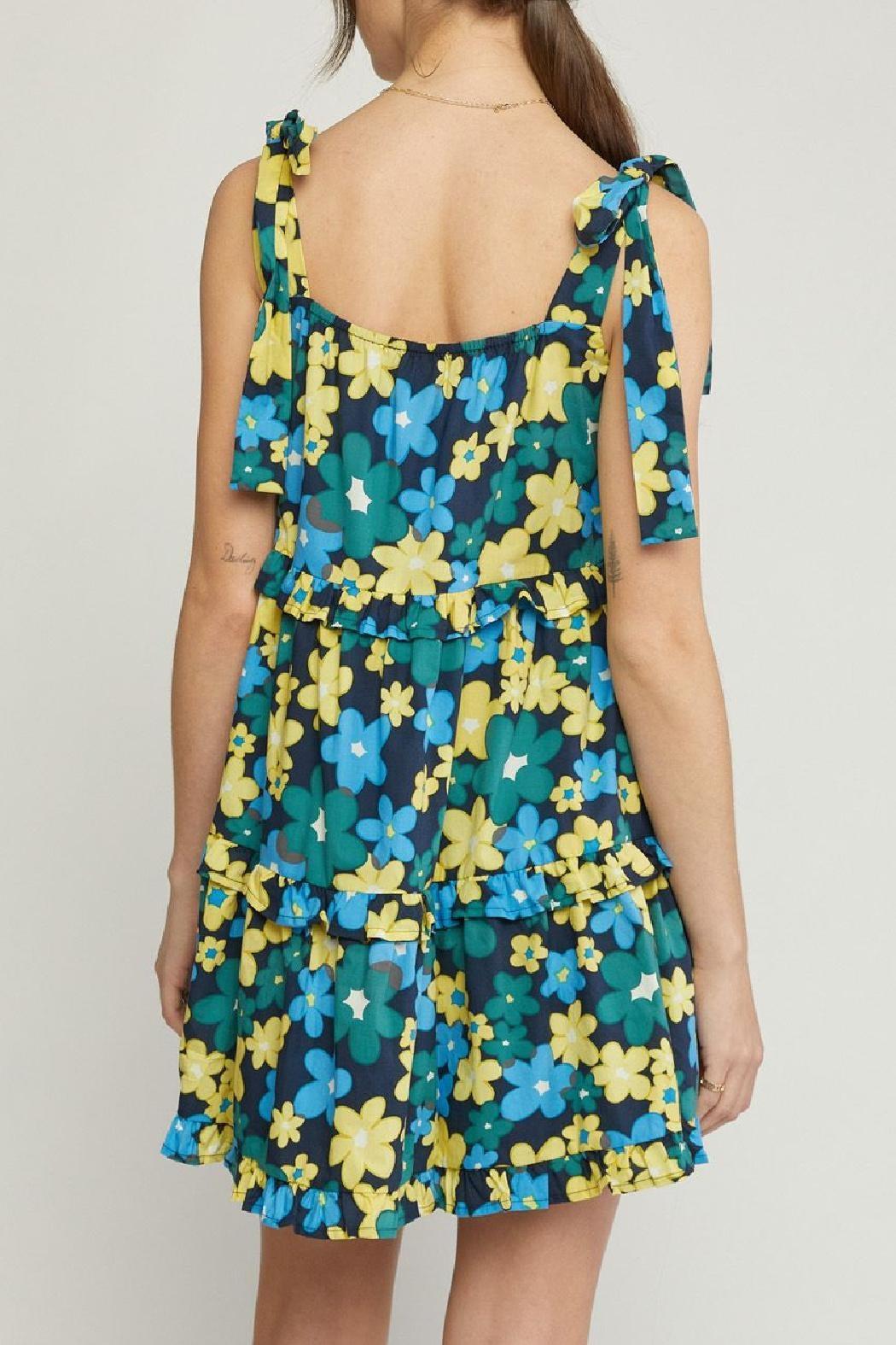 Square Neck Floral Dress Product Image